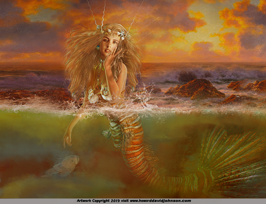 Mermaid art mermaid painting